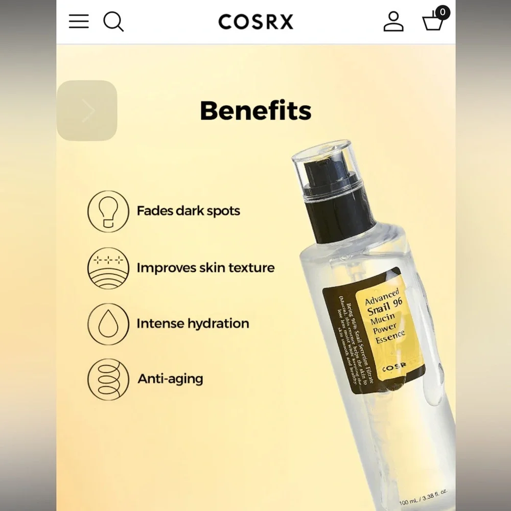 New, Sealed COSRX Advanced Snail 96% Mucin Power Essence Bundle